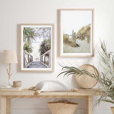 wall_display_of_byron_bay_framed_art_prints